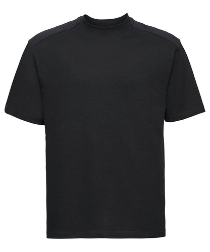 Russell Short Sleeve Europe Workwear t shirt J010M - Black - Customisable T-Shirt