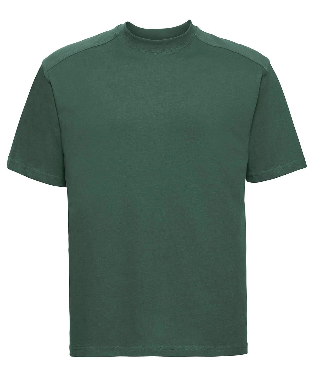 Russell Short Sleeve Europe Workwear t shirt J010M - Bottle Green - Customisable T-Shirt