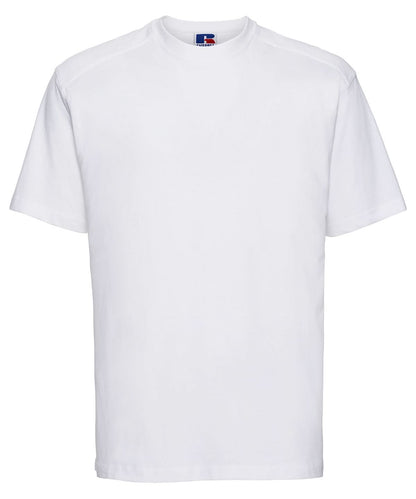 Russell Short Sleeve Europe Workwear t shirt J010M - White - Customisable T-Shirt