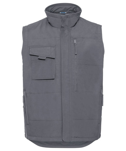 Russell Europe Heavy duty gilet J014M - Convoy Grey - Customisable Bodywarmers