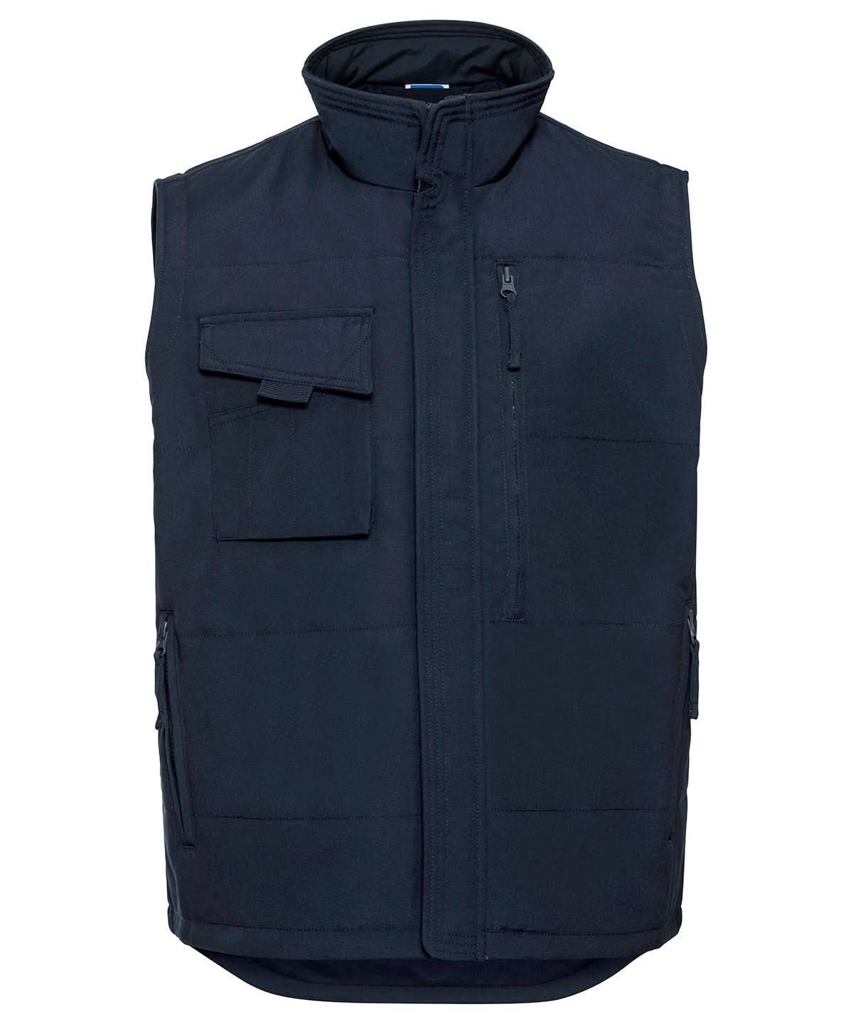 Russell Europe Heavy duty gilet J014M - French Navy - Customisable Bodywarmers