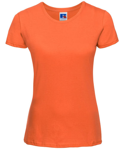 Russell Short Sleeve Europe Womens slim T j155f - Orange - Customisable T-Shirt