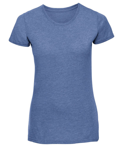 Russell Short Sleeve Europe Womens HD T j165f - Blue Marl - Customisable T-Shirt