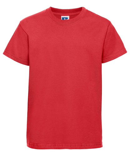 Russell Short Sleeve Europe Kids t shirt J180B - Bright Red - Customisable T-Shirt