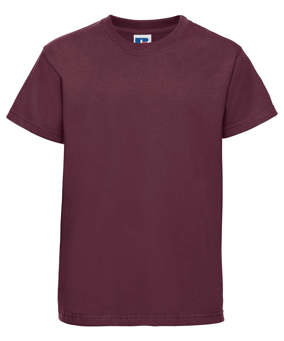 Russell Short Sleeve Europe Kids t shirt J180B - Burgundy - Customisable T-Shirt