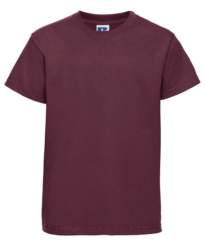 Russell Short Sleeve Europe Kids t shirt J180B - Burgundy - Customisable T-Shirt