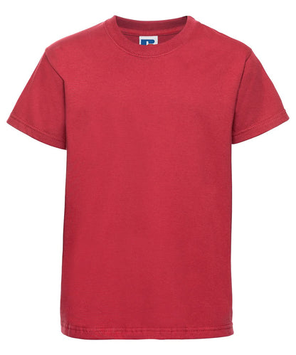 Russell Short Sleeve Europe Kids t shirt J180B - Classic Red - Customisable T-Shirt