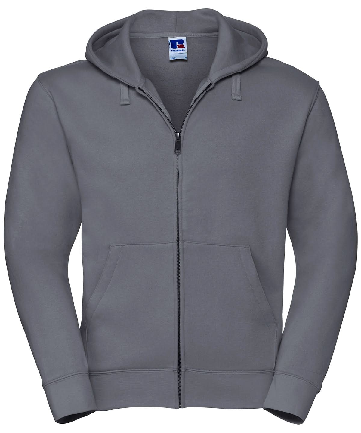 Mens Authentic Zipped Hood Jacket - 266M - Convoy Grey - Customisable Sweatshirts