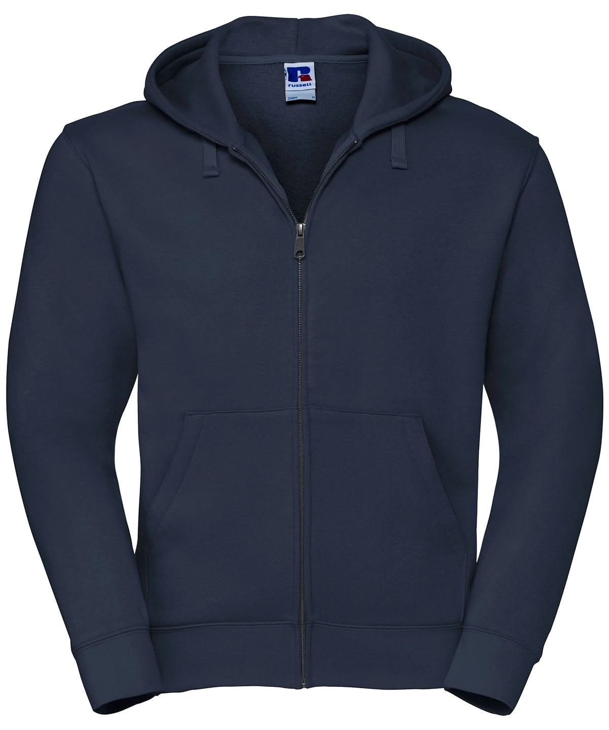 Mens Authentic Zipped Hood Jacket - 266M - French Navy - Customisable Sweatshirts