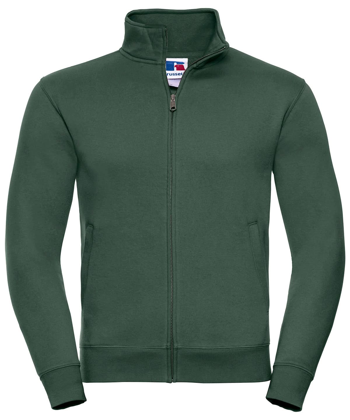 Russell Europe Authentic sweatshirt jacket J267M - Bottle Green - Customisable Jacket
