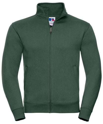 Russell Europe Authentic sweatshirt jacket J267M - Bottle Green - Customisable Jacket