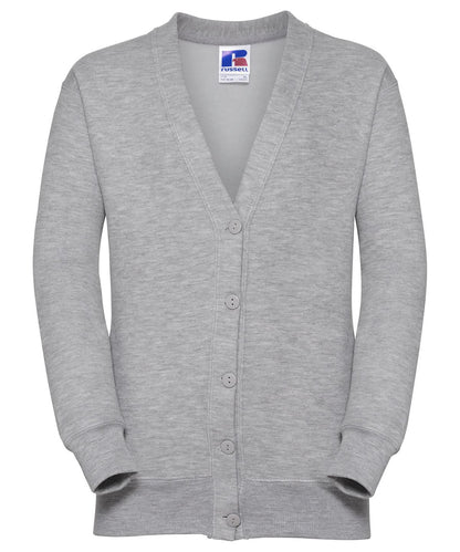 Russell Europe Kids cardigan J273B - Light Oxford 5 6 Years - Customisable Cardigans