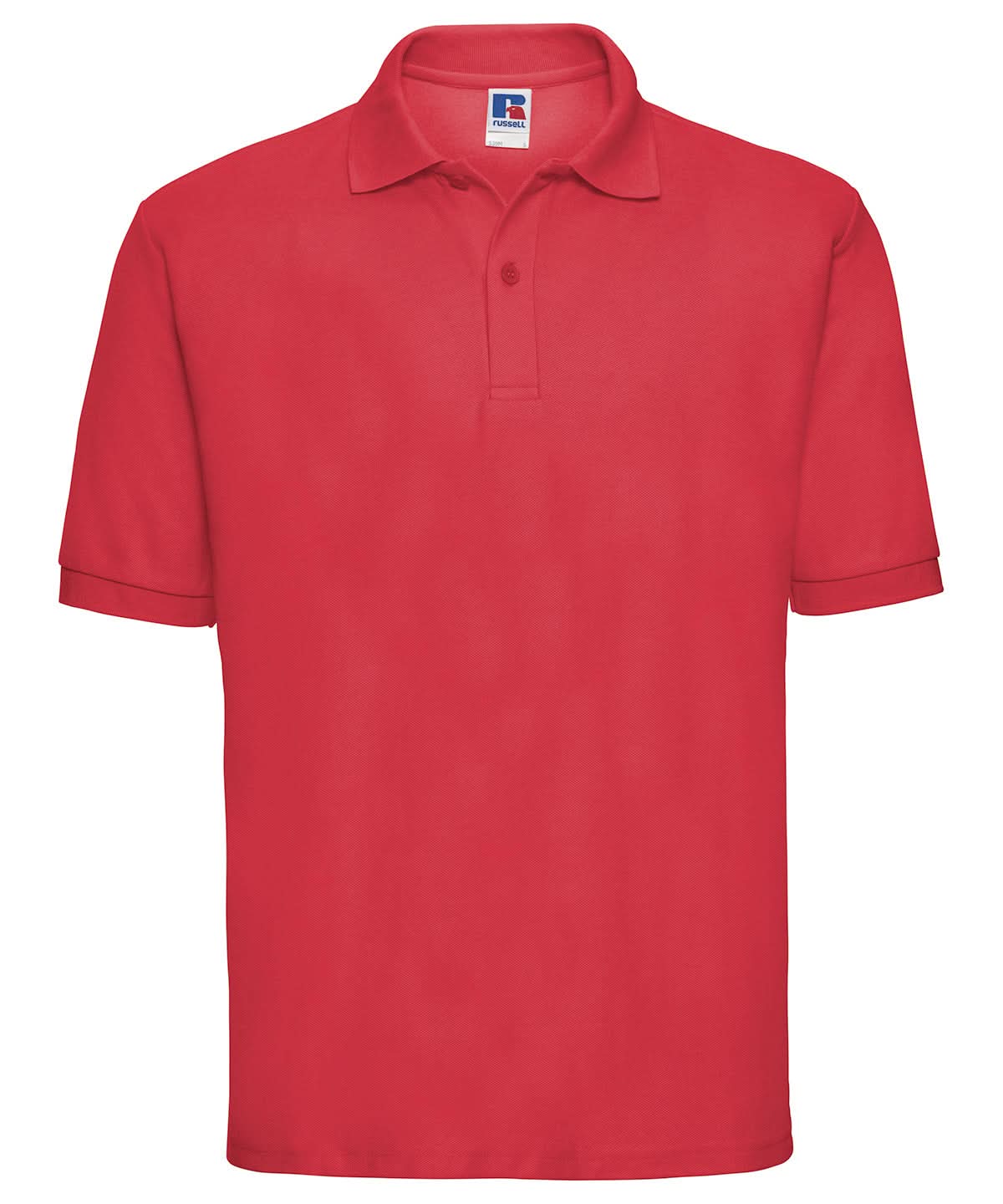 Mens Classic Polycotton Polo - 539M - Bright Red - Customisable Polo Shirts
