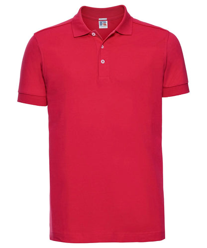 Russell Europe Stretch polo J566M - Classic Red - Customisable Polos