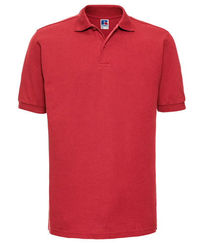 Russell Europe Hard wearing 60C wash polo J599M - Bright Red - Customisable Polos