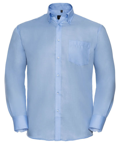 Russell Europe Long sleeve ultimate non iron shirt J956M - Bright Sky - Customisable Shirts
