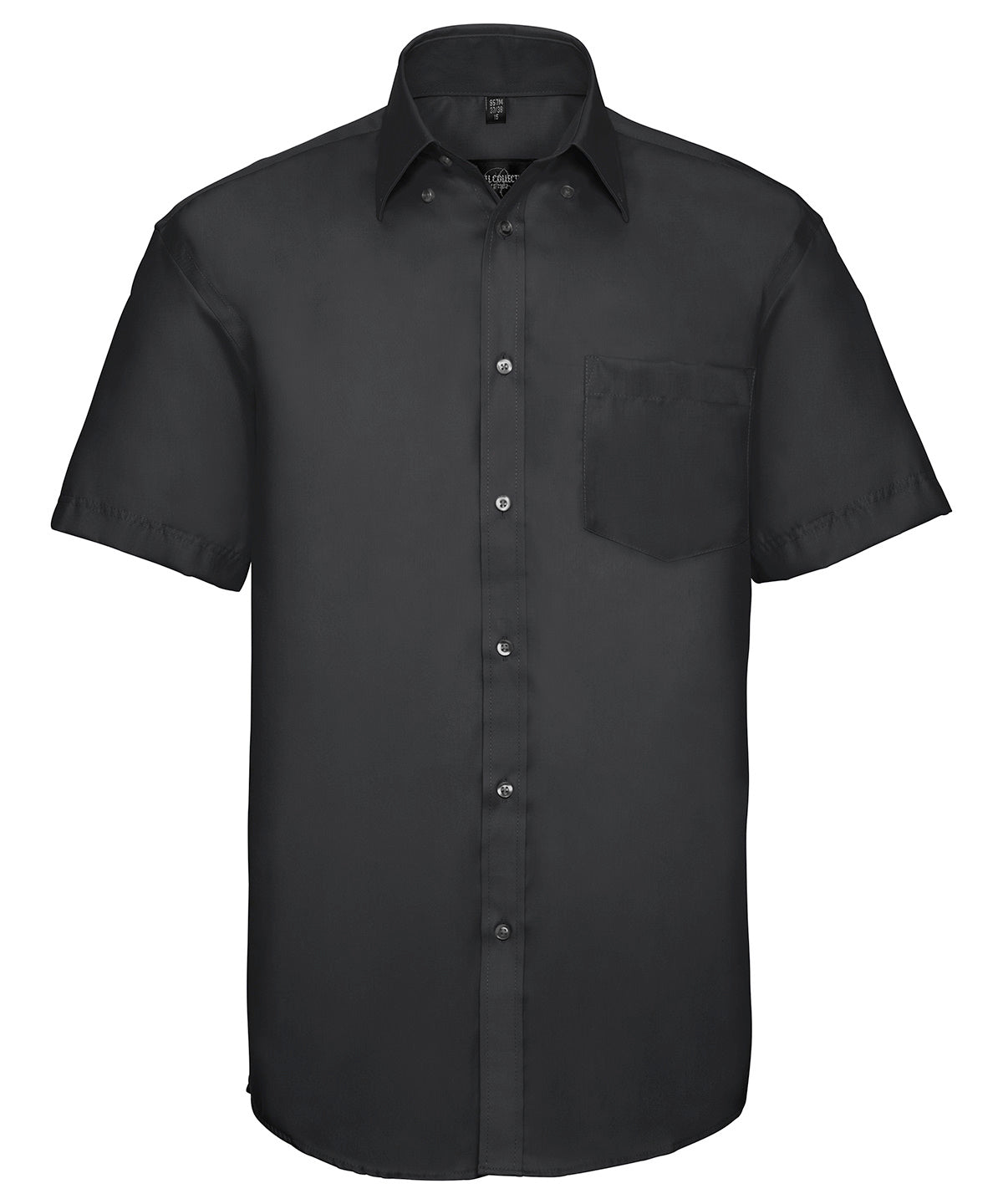 Short sleeve ultimate non iron shirt - 957M - Black - Customisable Shirts