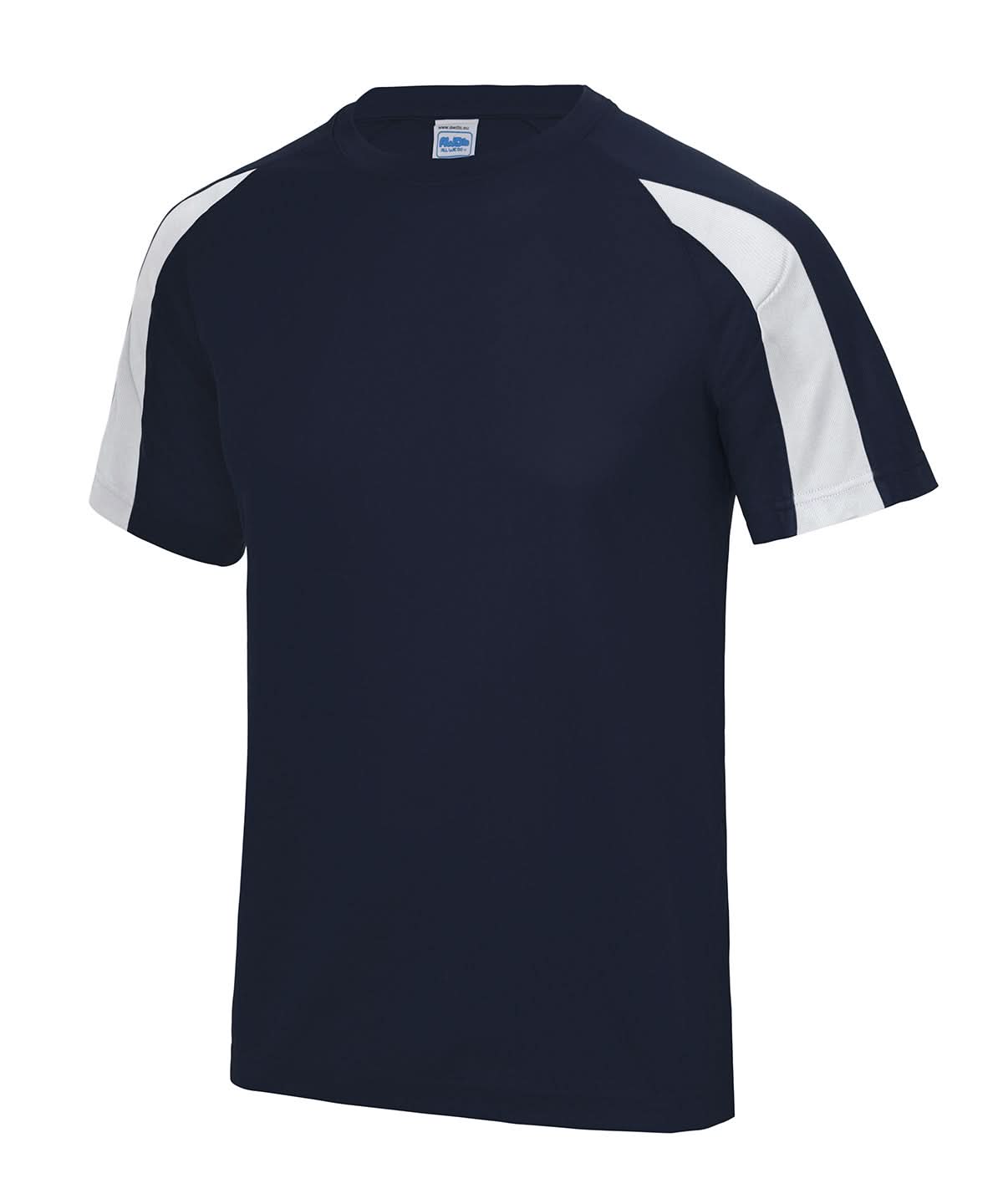 AWDis Just Cool Contrast cool T JC003 - French Navy Arctic White* - Customisable T-Shirt