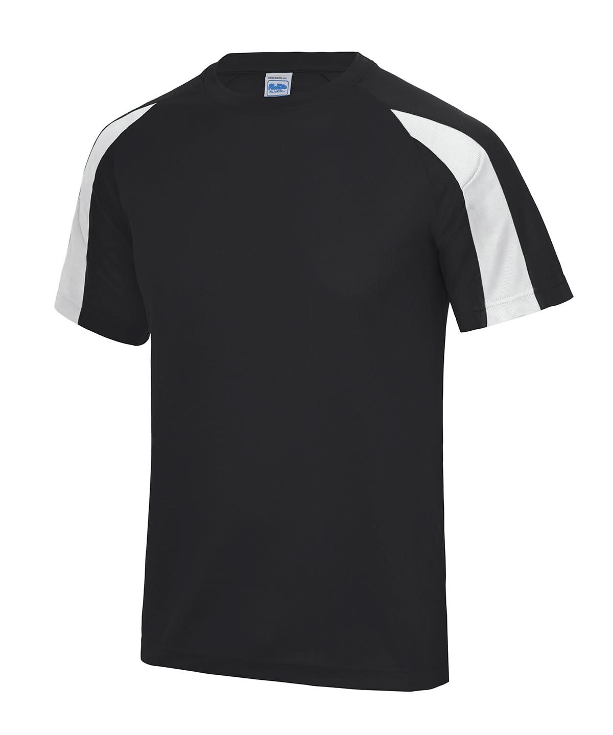 AWDis Just Cool Contrast cool T JC003 - Jet Black Arctic White* - Customisable T-Shirt