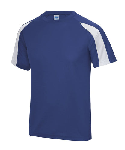 AWDis Just Cool Contrast cool T JC003 - Royal Blue Arctic White - Customisable T-Shirt