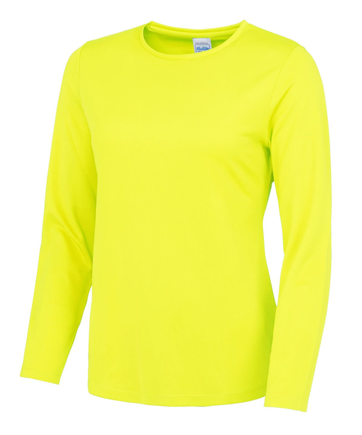 AWDis Just Cool Womens long sleeve cool T JC012 - Electric Yellow - Customisable T-Shirt