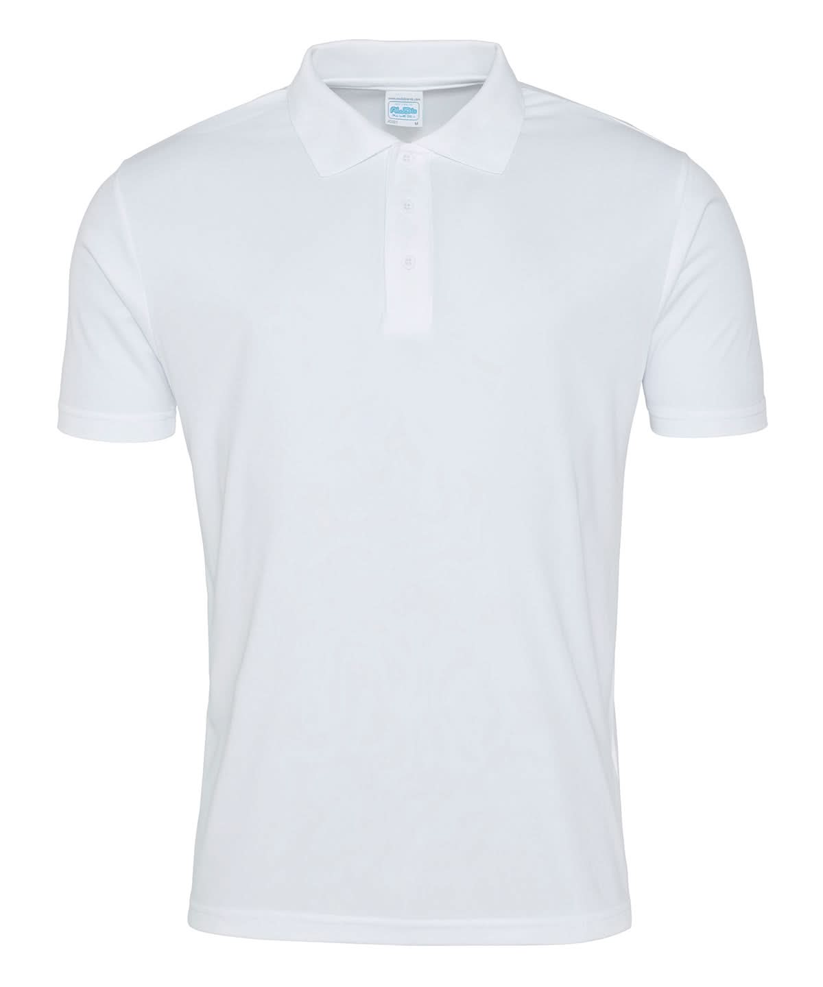 AWDis Just Cool Cool smooth polo JC021 - Arctic White - Customisable Polos