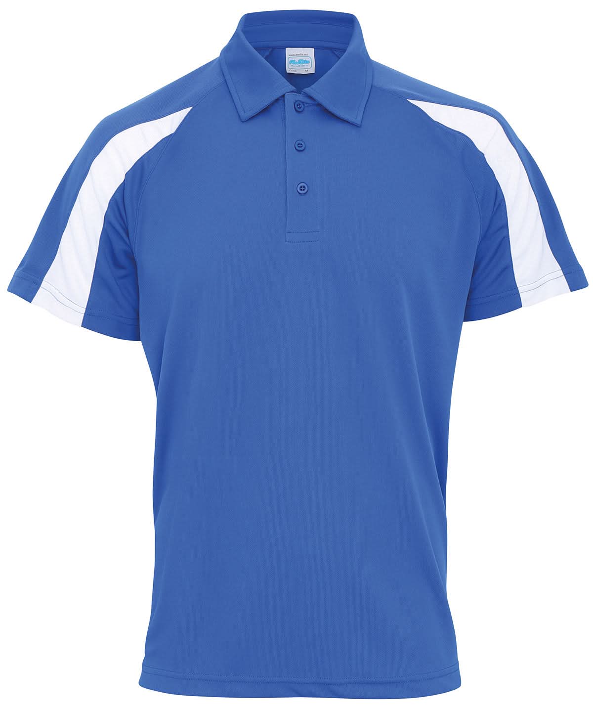 Awdis Just Cool Contrast Polo JC043 - Royal Blue Arctic White - Customisable Polos