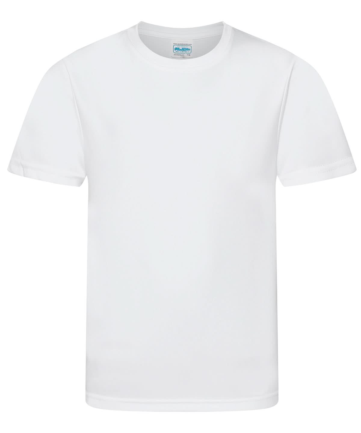 AWDis Just Cool Kids cool smooth T JC20J - Arctic White - Customisable T-Shirt