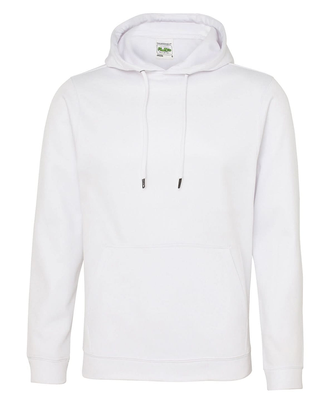 Sports polyester hoodie - JH006 - Arctic White - Customisable Hoodies