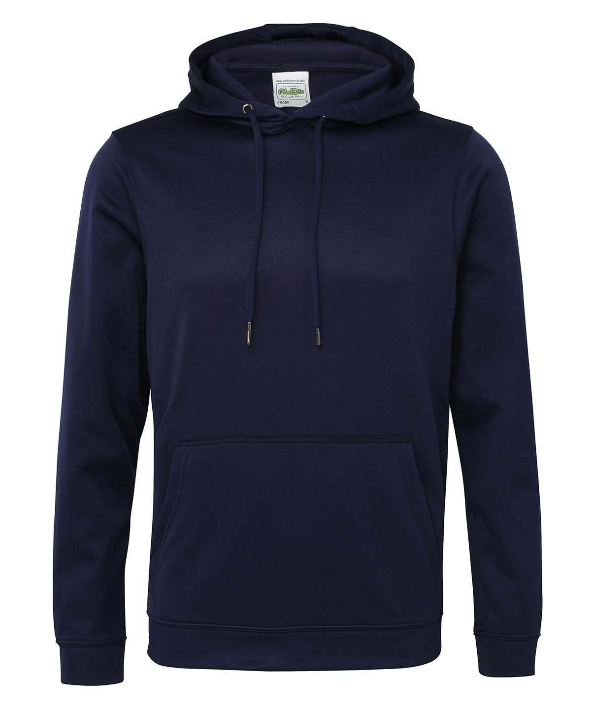 AWDis Just Hoods Sports polyester hoodie JH006 - Oxford Navy - Customisable Hoodies