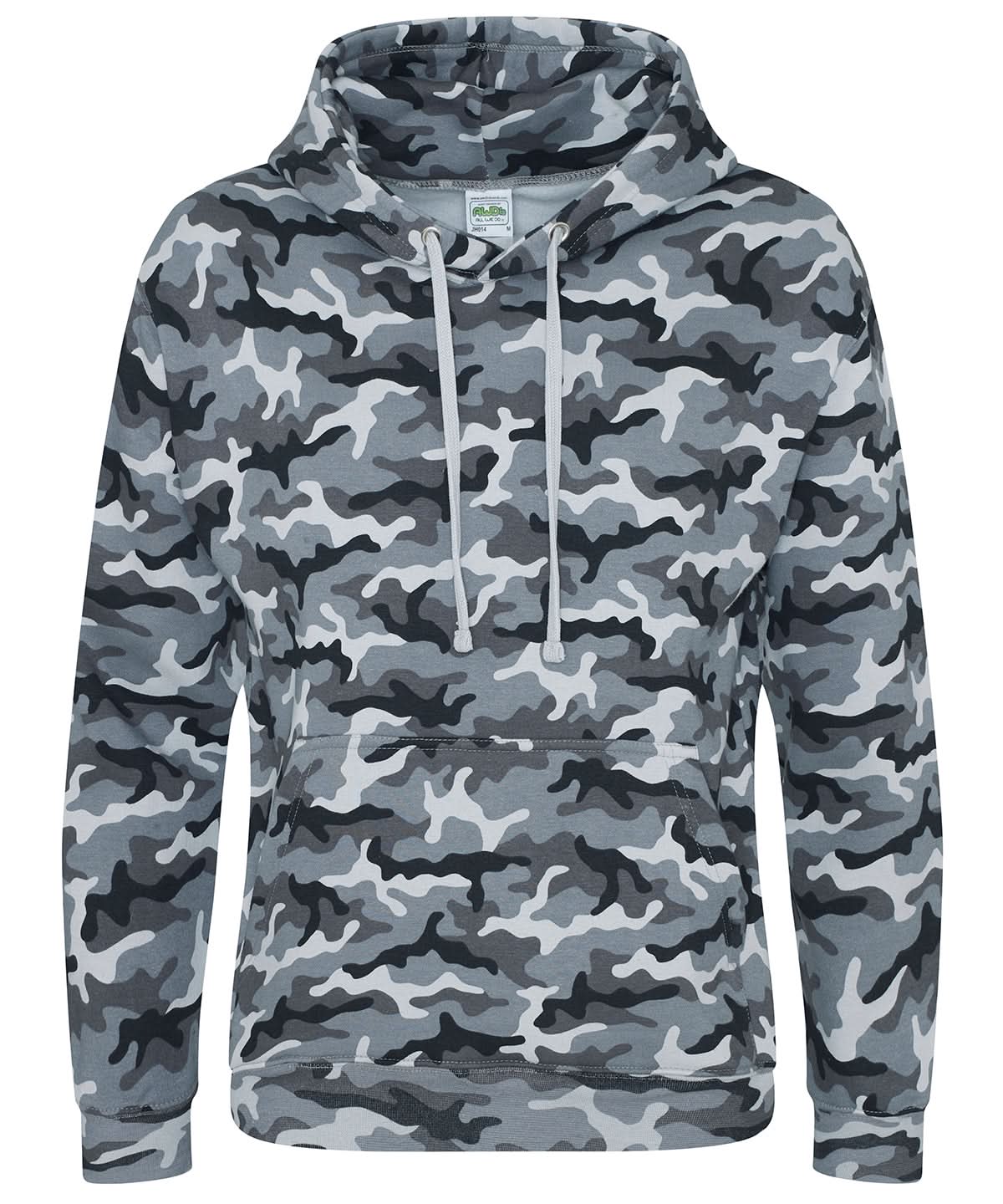 AWDis Just Hoods Camo hoodie JH014 - Grey Camo - Customisable Hoodies