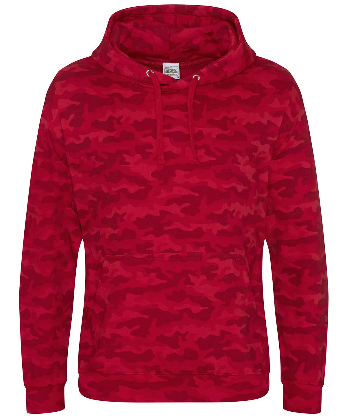 AWDis Just Hoods Camo hoodie JH014 - Red Camo - Customisable Hoodies