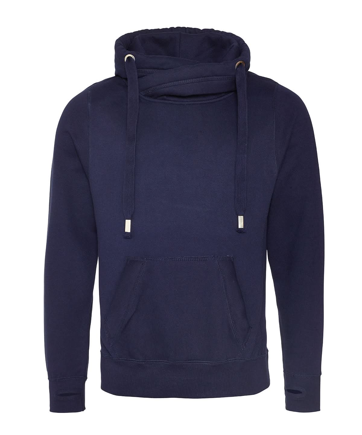 AWDis Just Hoods Cross neck hoodie JH021 - Oxford Navy - Customisable Hoodies