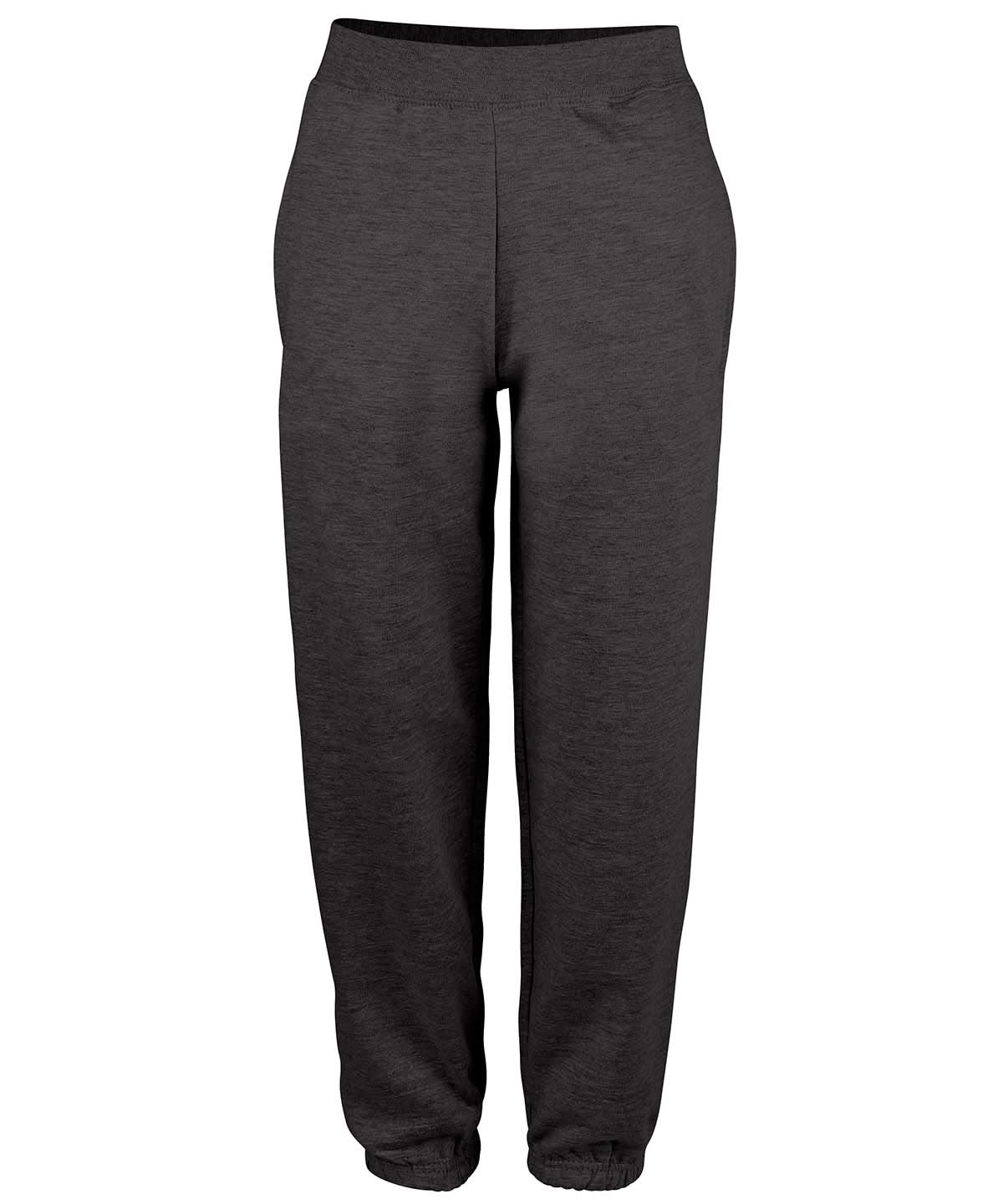 AWDis Just Hoods College cuffed sweatpants JH072 - Charcoal - Customisable Sweatpants