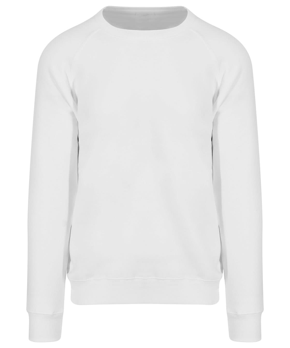 AWDis Just Hoods Graduate heavyweight sweatshirt JH130 - Arctic White - Customisable Sweatshirts