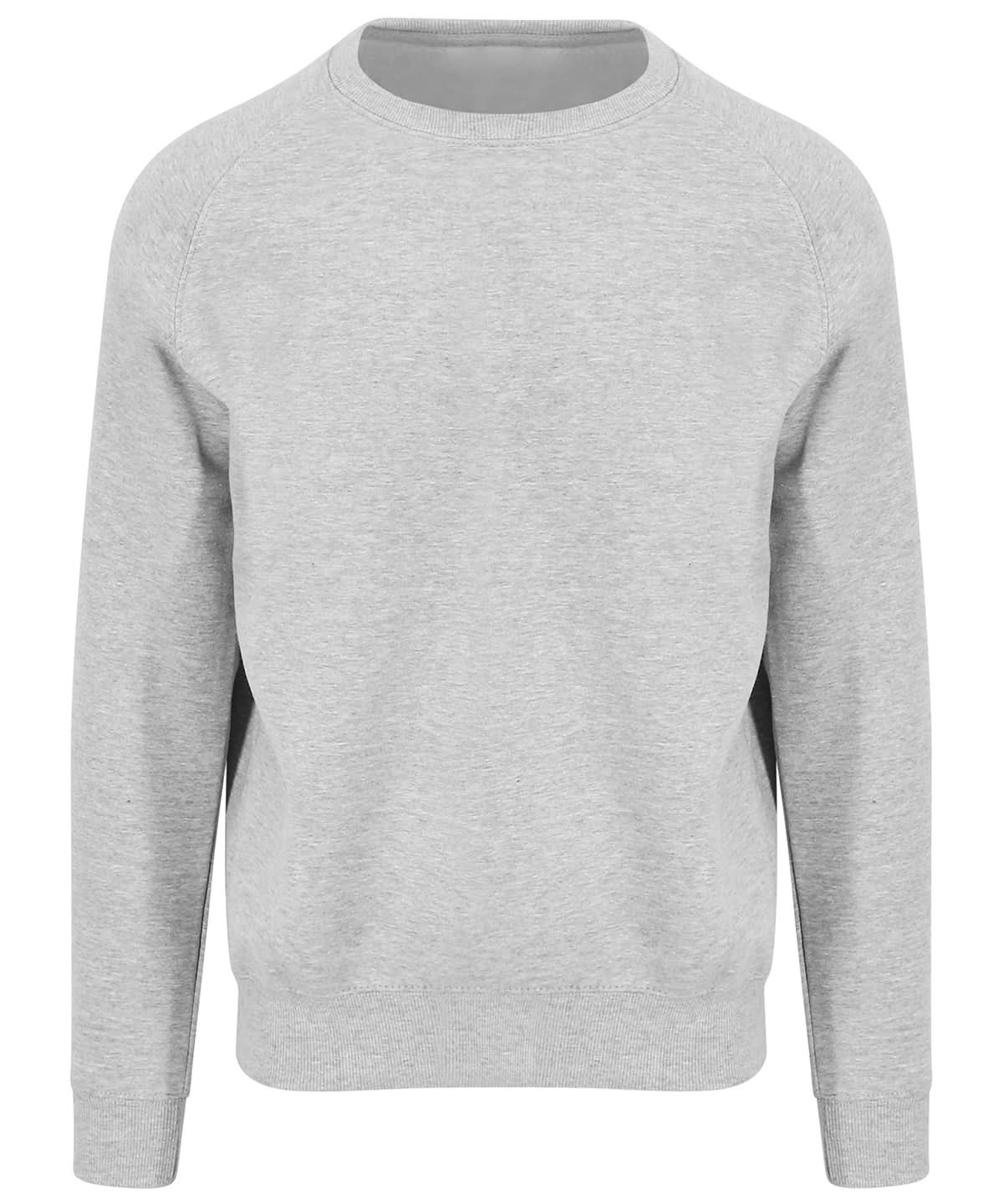 AWDis Just Hoods Graduate heavyweight sweatshirt JH130 - Heather Grey - Customisable Sweatshirts