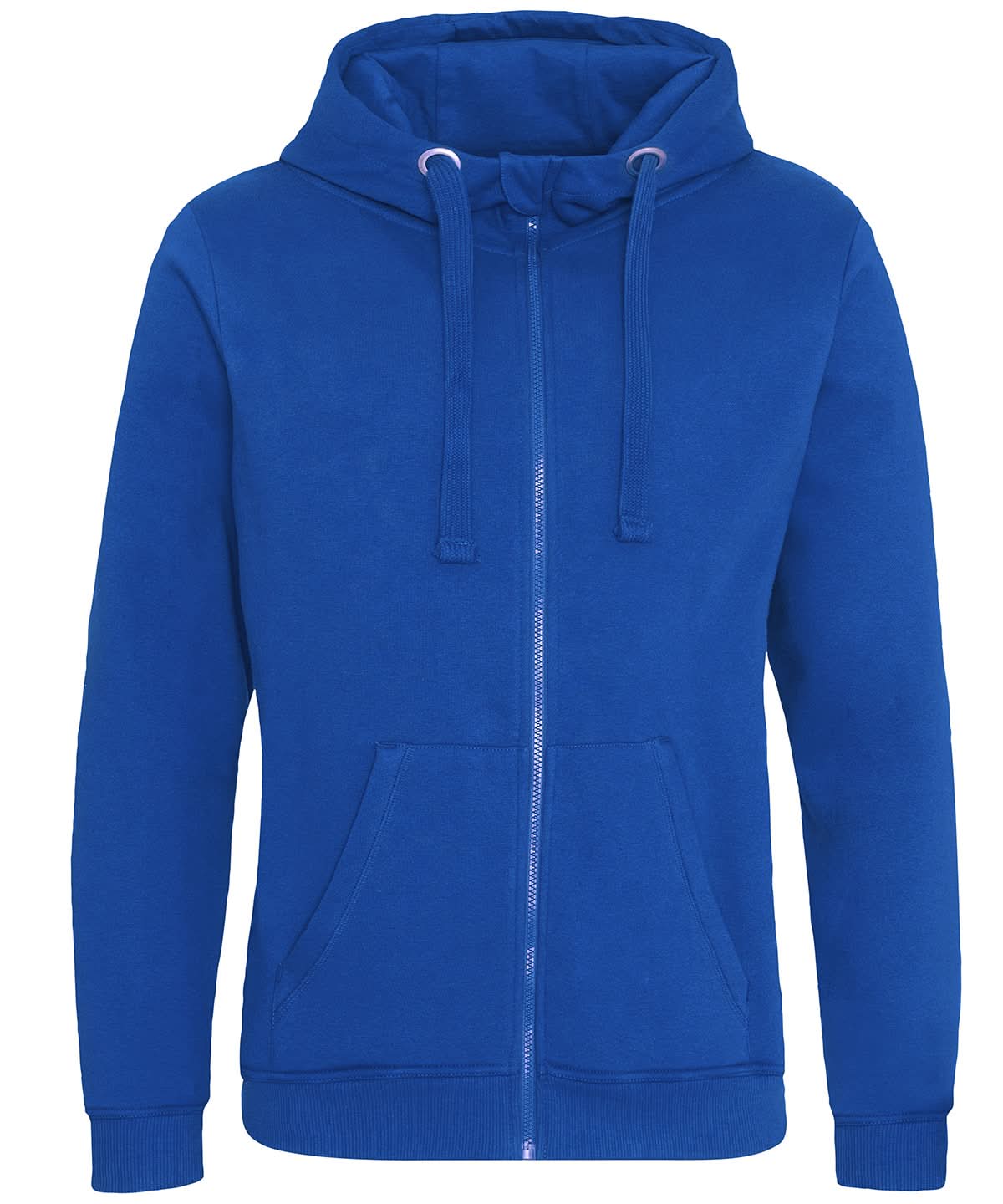 AWDis Just Hoods Heavyweight zoodie JH150 - Royal Blue - Customisable Hoodies
