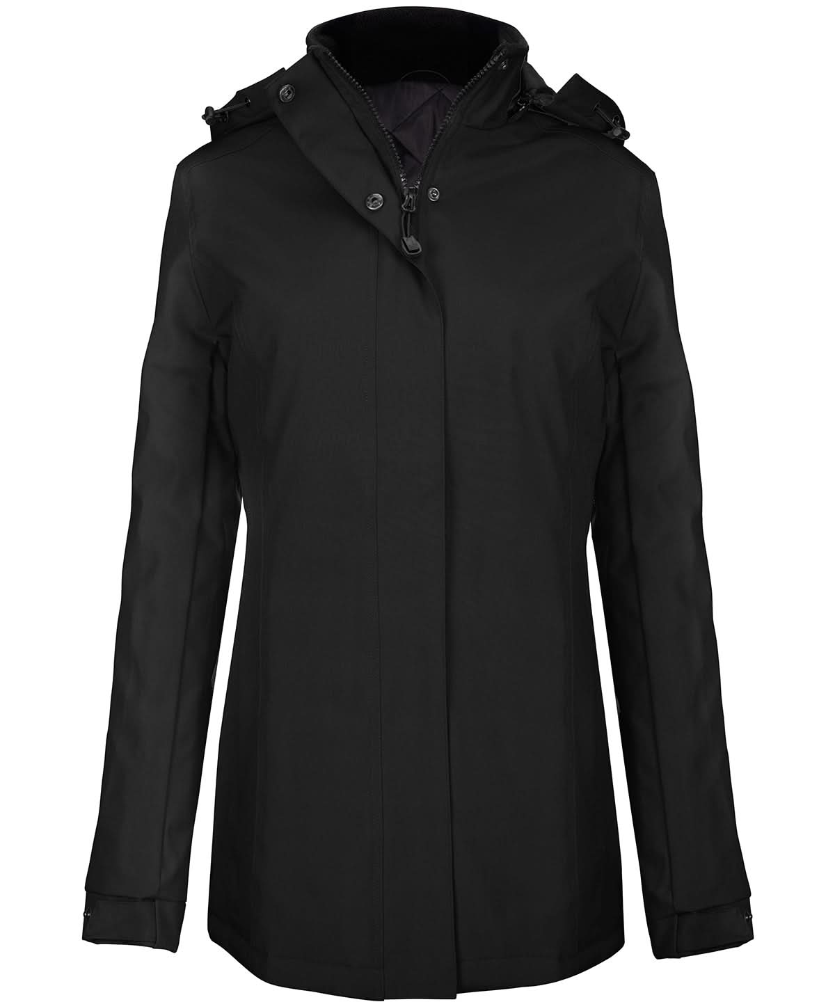 Kariban Ladies parka K6108 - Black - Customisable Jacket