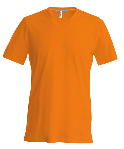 Kariban Mens short sleeved V neck T shirt KB357 - Orange - Customisable T-Shirt