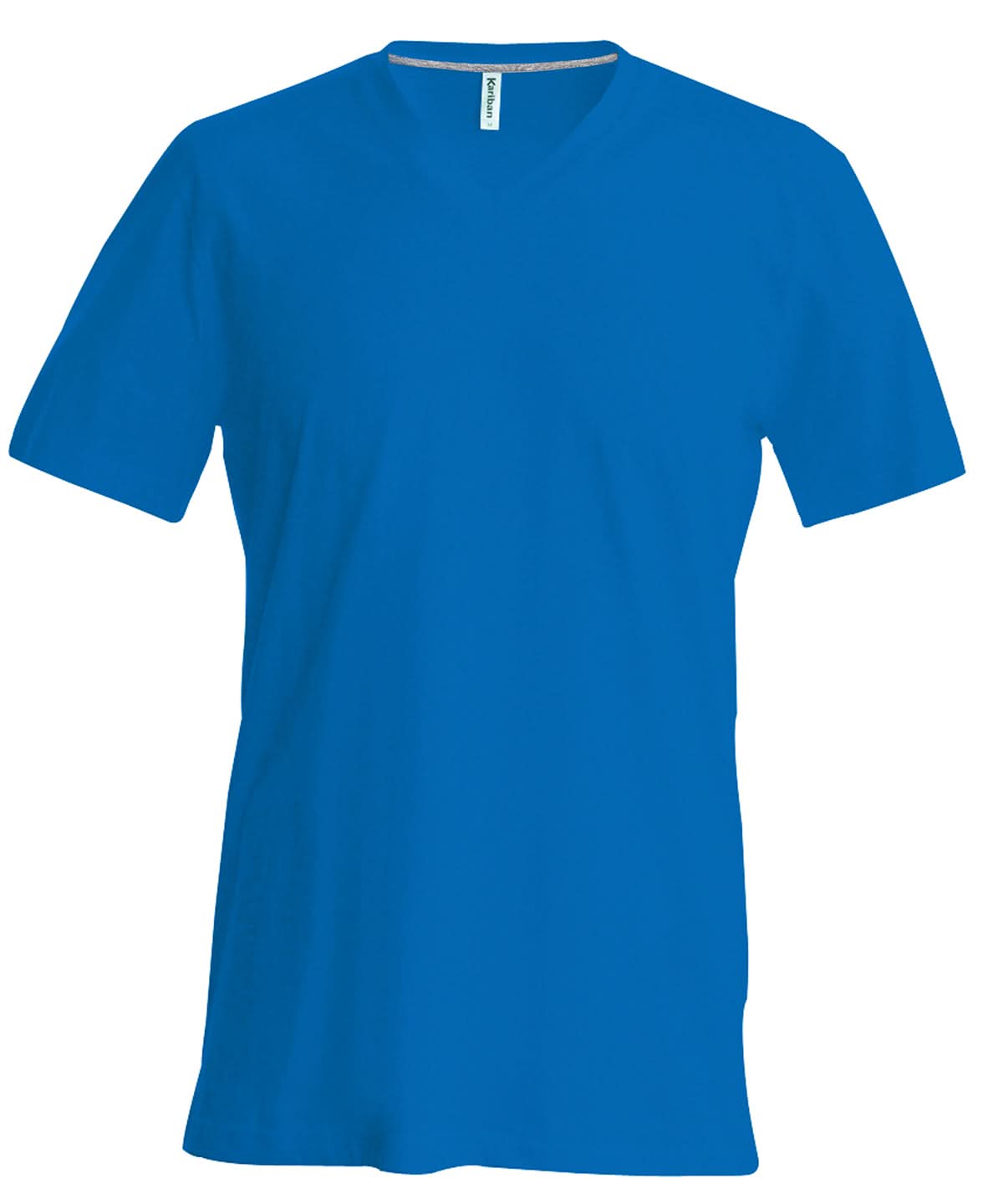 Kariban Mens short sleeved V neck T shirt KB357 - Royal Blue - Customisable T-Shirt