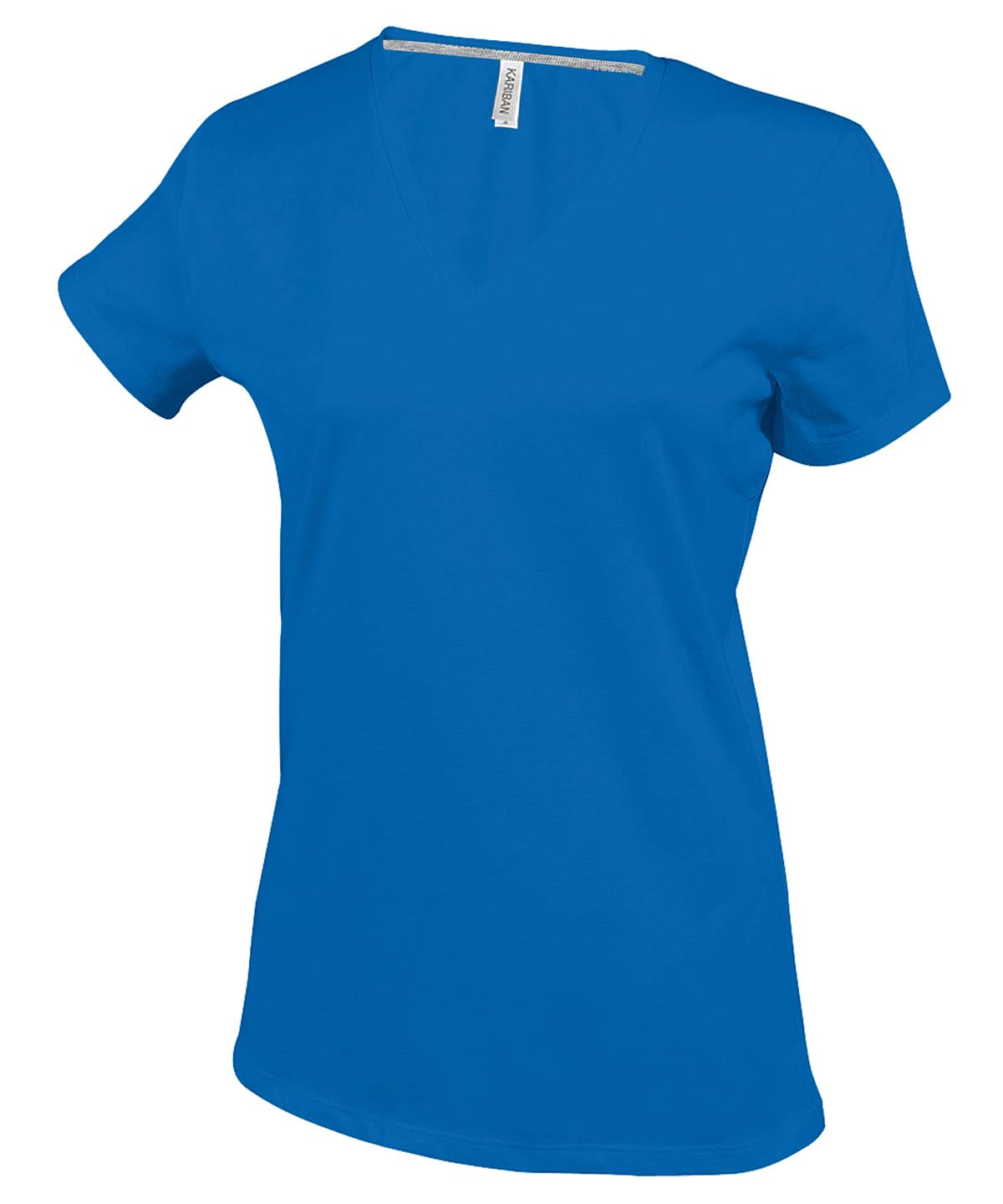 Kariban Ladies short sleeved V neck T shirt KB381 - Royal Blue - Customisable T-Shirt
