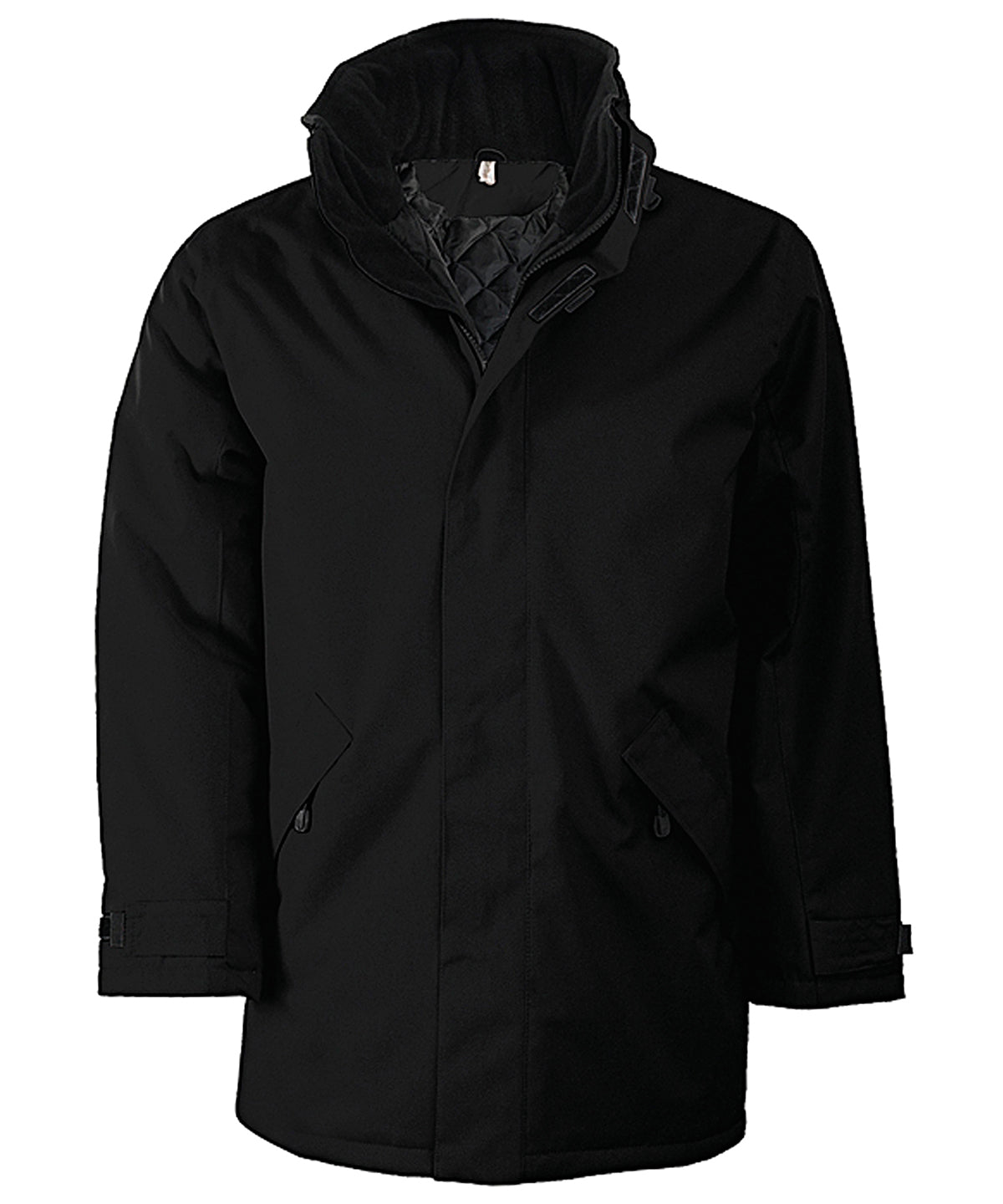 Quilted parka - KB677 - Black Black*† - Customisable Jacket