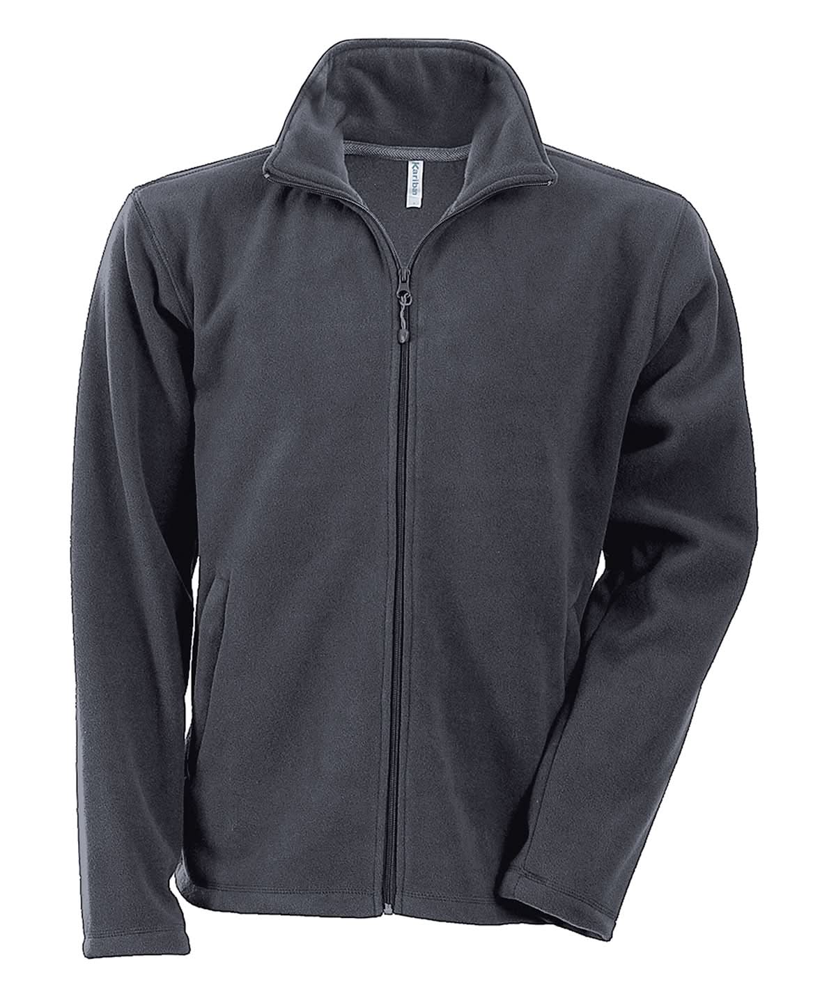 Kariban Falco full zip microfleece jacket KB911 - Convoy Grey - Customisable Jacket
