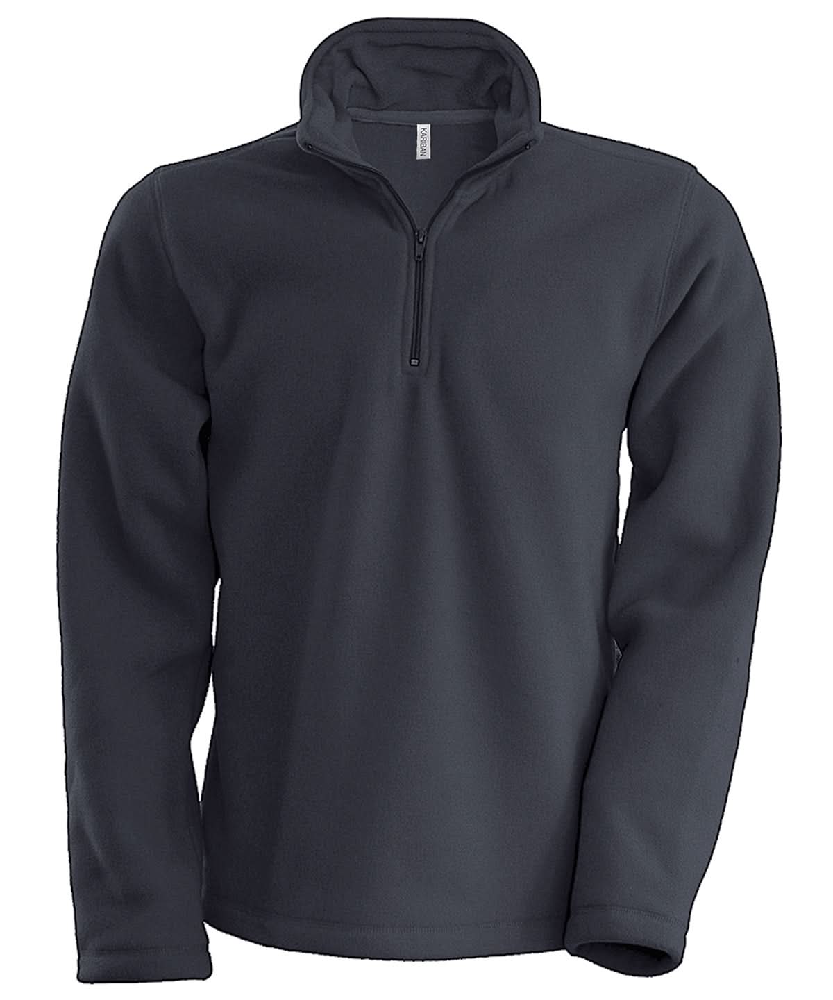 Kariban Enzo zip neck microfleece jacket KB912 - Convoy Grey - Customisable Jacket