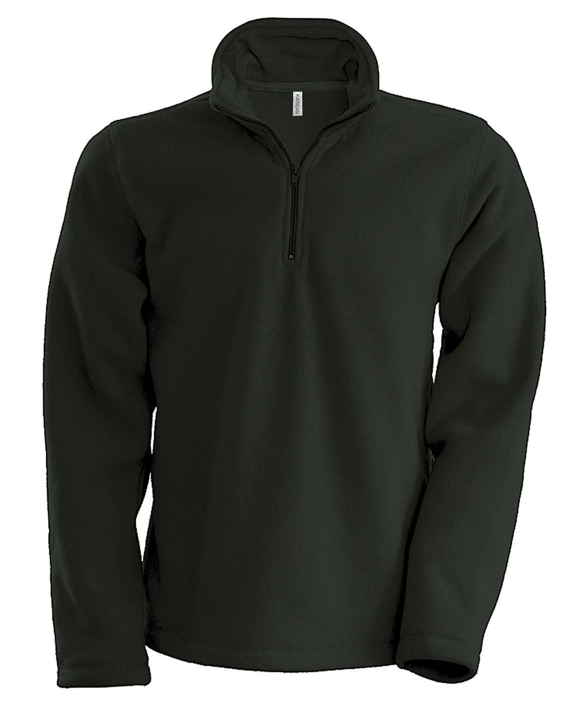 Kariban Enzo zip neck microfleece jacket KB912 - Dark Grey - Customisable Jacket