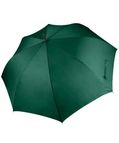 KiMood Large Golf Umbrella KI004 - Bottle Green One size - Customisable Umbrellas