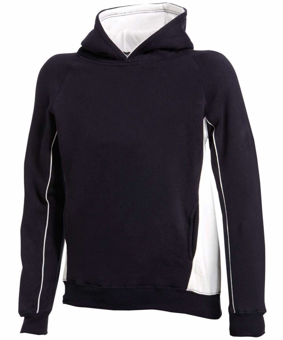 Finden &amp; Hales Kids pullover hoodie LV339 - Navy White - Customisable Hoodies