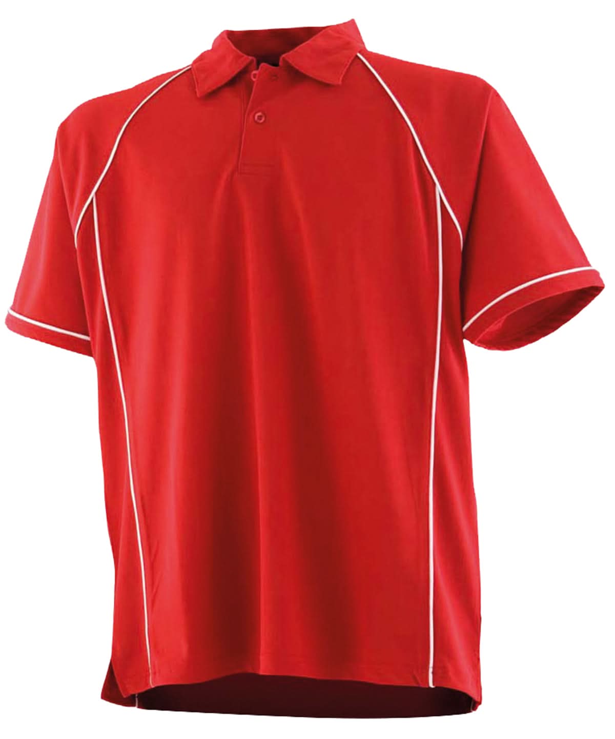 Finden &amp; Hales Finden Hales Kids piped performance polo LV372 - Red White - Customisable Polos