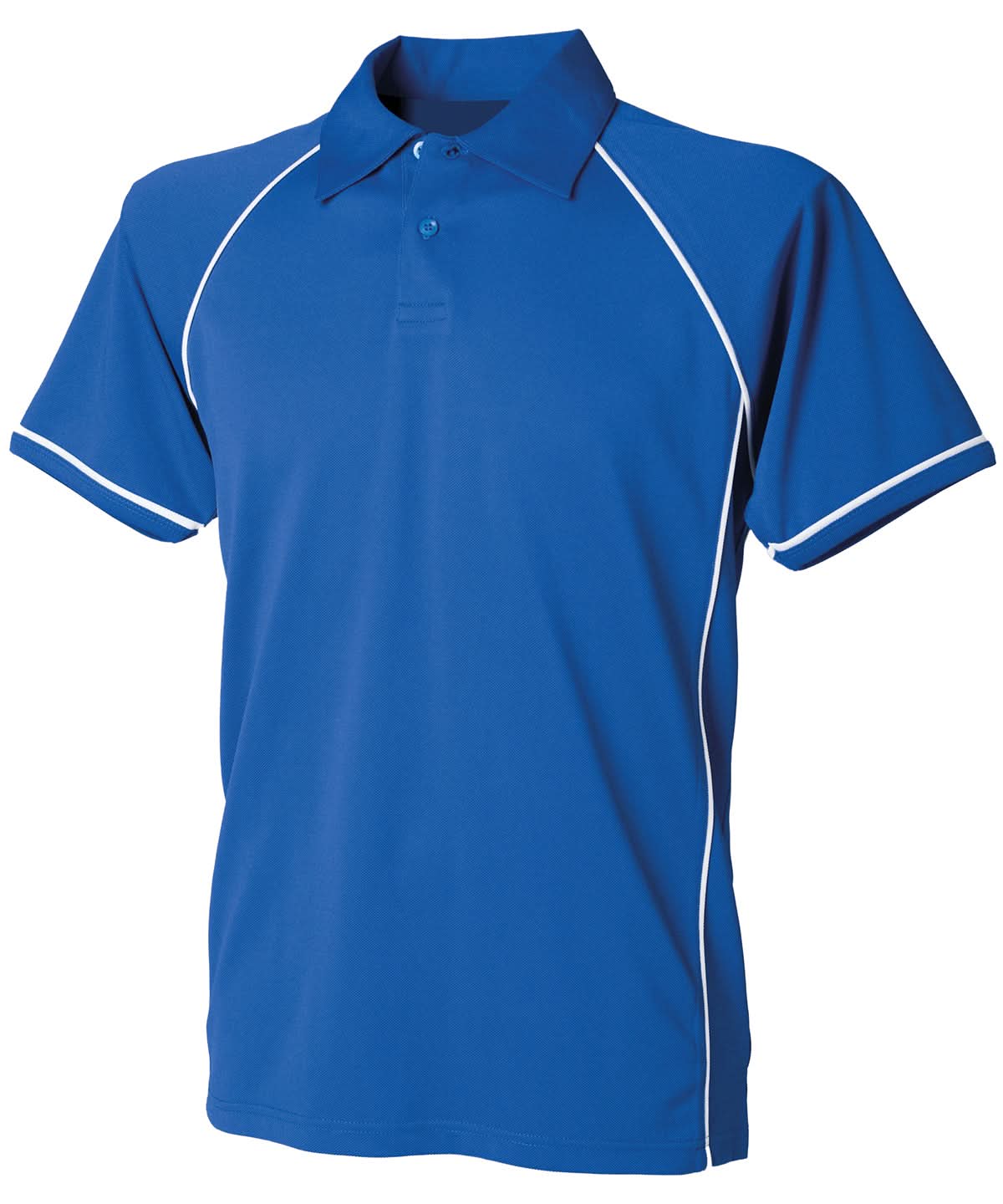 Finden &amp; Hales Finden Hales Kids piped performance polo LV372 - Royal White - Customisable Polos