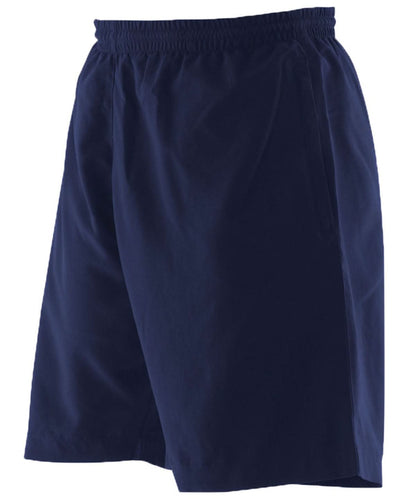 Finden &amp; Hales Finden Hales Microfibre shorts LV830 - Navy - Customisable Shorts